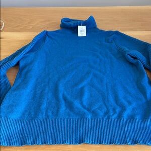 NWT J. Jill Vibrant Blue Turtleneck Sweater XLP